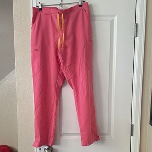 Figs Coral Scrub Pants